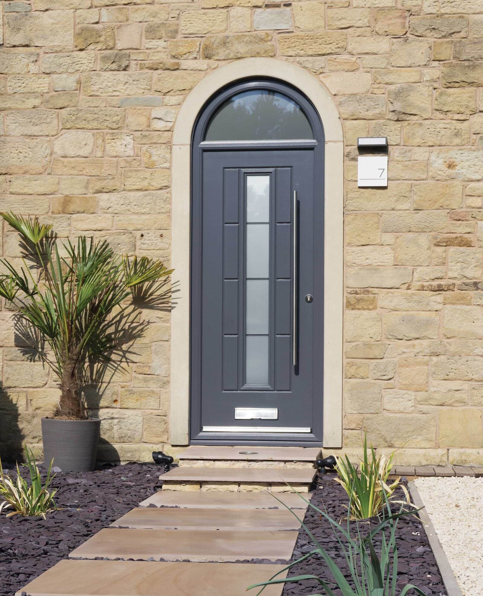 Aluminium Anthracite-Grey Front Door